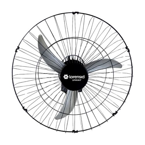 Ventilador de Parede Tufão Sprint Preto com 3 Pás 60cm 155w Bivolt