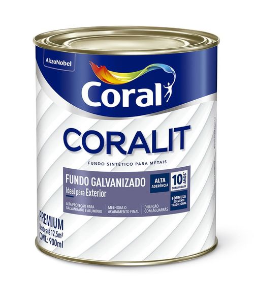 Fundo para Superfícies Galvanizadas Branco 0,9L Coral