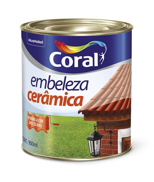 Tinta Premium Brilhante Embeleza Cerâmica 0,9L Coral