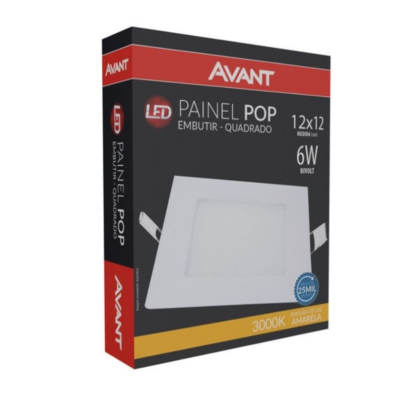 Painel-de-LED-Pop-Embutir-6W-12x12cm-360-Lumens-Luz-Amarela