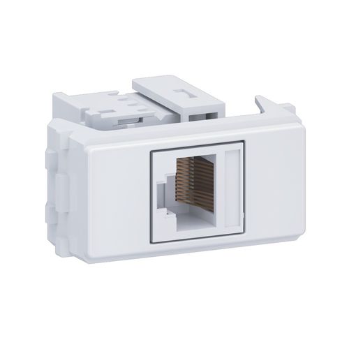 Módulo Tomada Informática RJ45 CAT5E Branco Equille