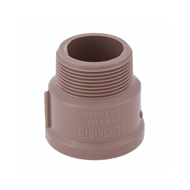 Adaptador-Soldavel-Curto-PVC-50mm-x-1.1-2--Plastilit