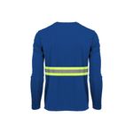 Camiseta-Poliester-Azul-Gola-Careca-Manga-Curta-Refletiva-Tam-M-Amalfi