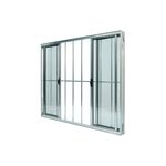 Janela-de-Correr-4-Folhas-com-Grade-Aluminio-Brilhante-100x200cm