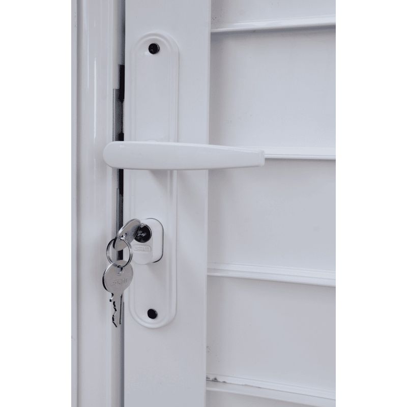 Porta-Laminada-Fechada-Aluminio-Branco-Esquerdo-210x60cm
