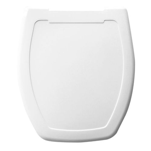 Assento Sanitário Almofadado Thema Polipropileno Quadrado Branco