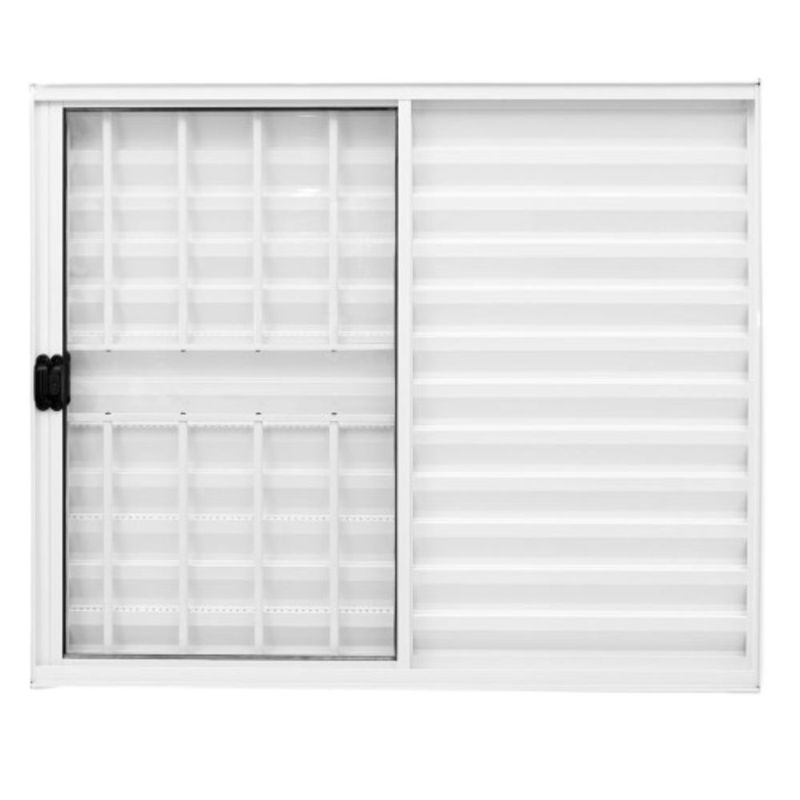 Veneziana-3-Folhas-com-Grade-Aluminio-Branco-100x120cm