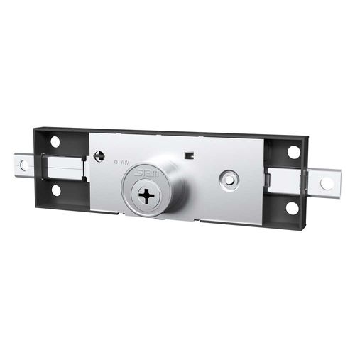 Fechadura Externa Porta de Enrolar Tetrachave 1201 Preto Fosco