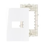Placa-1-Posto-4x2-com-Suporte-Branco-Sleek