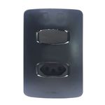 Conjunto-Interruptor-Simples---Tomada-2P-T-10A-4x2-Preto-Gracia-Maxx