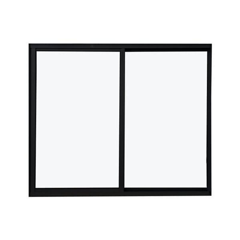 Janela-de-Correr-2-folhas-sem-Grade-Aluminio-Preto-100x120cm