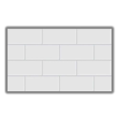 Revestimento York Branco Retificado Acetinado Branco 39x75 2,06m2
