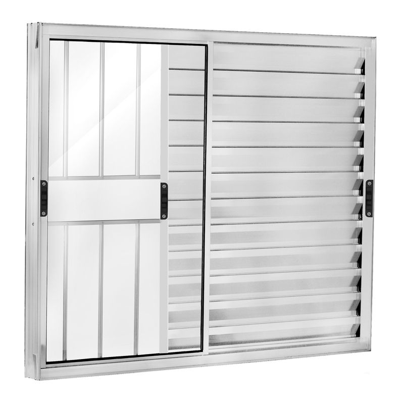 Veneziana-3-Folhas-com-Grade-Aluminio-Brilhante-100x120cm