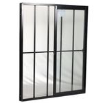 Janela-de-Correr-2-Folhas-com-Grade-Aluminio-Preto-100x100cm