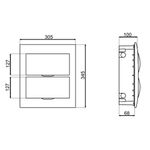 Quadro-PVC-Disjuntor-Embutir-sem-Barramento-para-24-Disjuntores-Branco