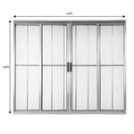 Janela-de-Correr-4-Folhas-com-Grade-Aluminio-Brilhante-100x120cm