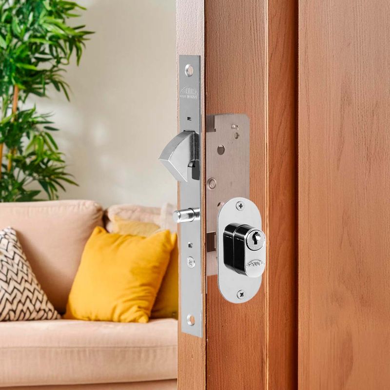Fechadura-Externa-Bico-De-Papagaio-Porta-de-Correr-25mm-Inox-Polido