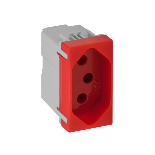 Módulo Tomada 2P+T 20A/250V Vermelho Simon 35