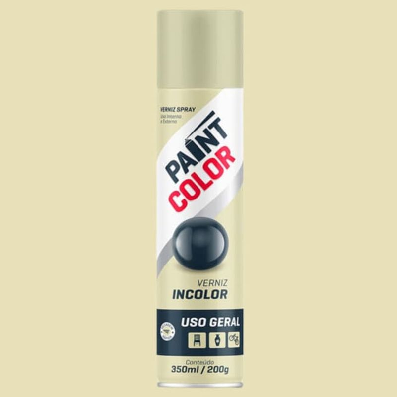Tinta-Spray-Uso-Geral-Verniz-Incolor-350ml-Paintcolor