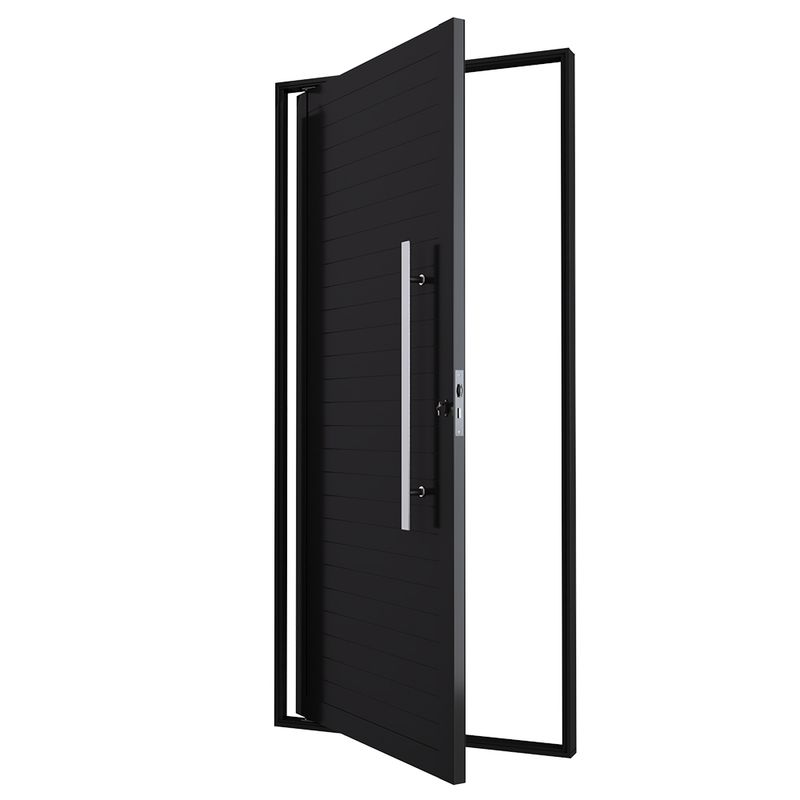 Porta-Pivotante-Aluminio-Preto-com-Puxador-Direito-210x100cm