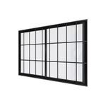 Janela-de-Correr-2-Folhas-com-Grade-Aluminio-Preto-80x80cm