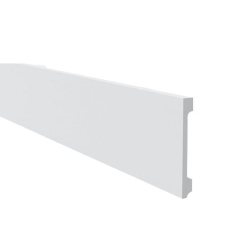 Rodapé Poliestireno FN15 Branco Liso 15x1,3x200cm