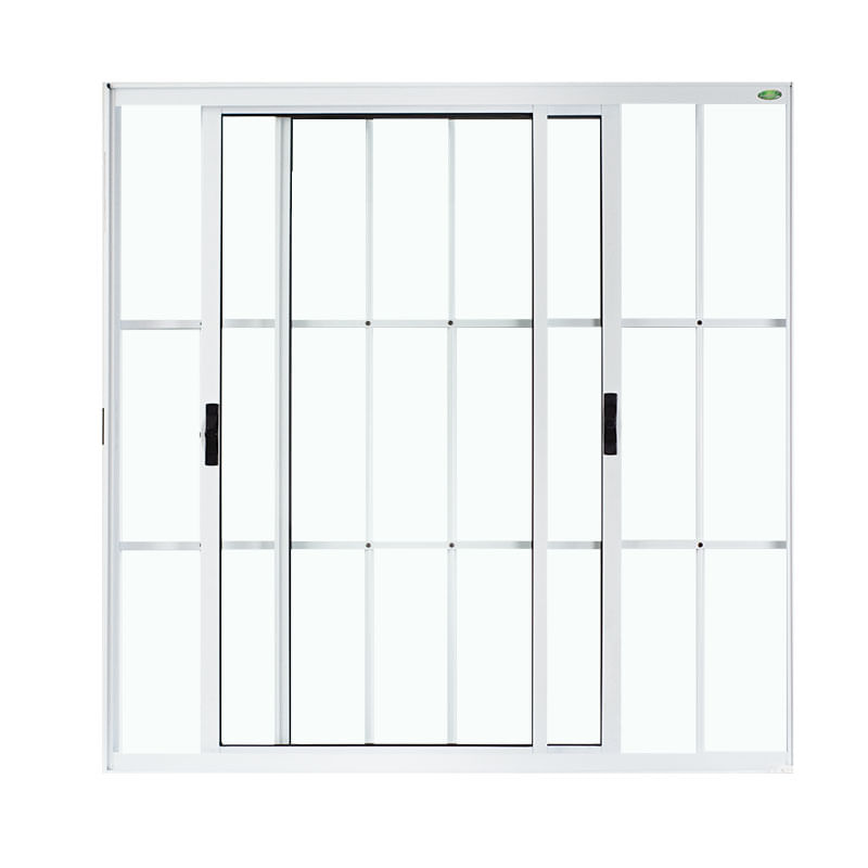 Janela-de-Correr-2-Folhas-com-Grade-Aluminio-Branco-100x100cm
