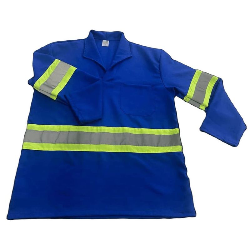 Camisa-Poliester-gola-Italiana-Manga-longa-AZ-Tam-G-Tockformes