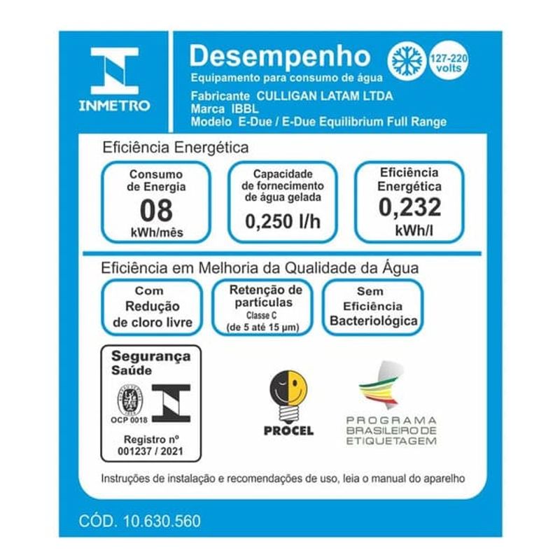 Purificador-de-Agua-Refrigerado-E-Due-Equilibrium-Preto-Bivolt-IBBL