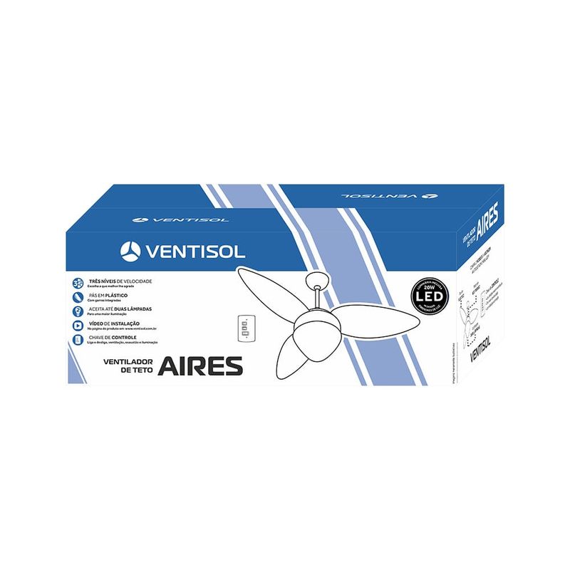 Ventilador-de-Teto-Aires-Branco-LED-Controle-Parede-127V