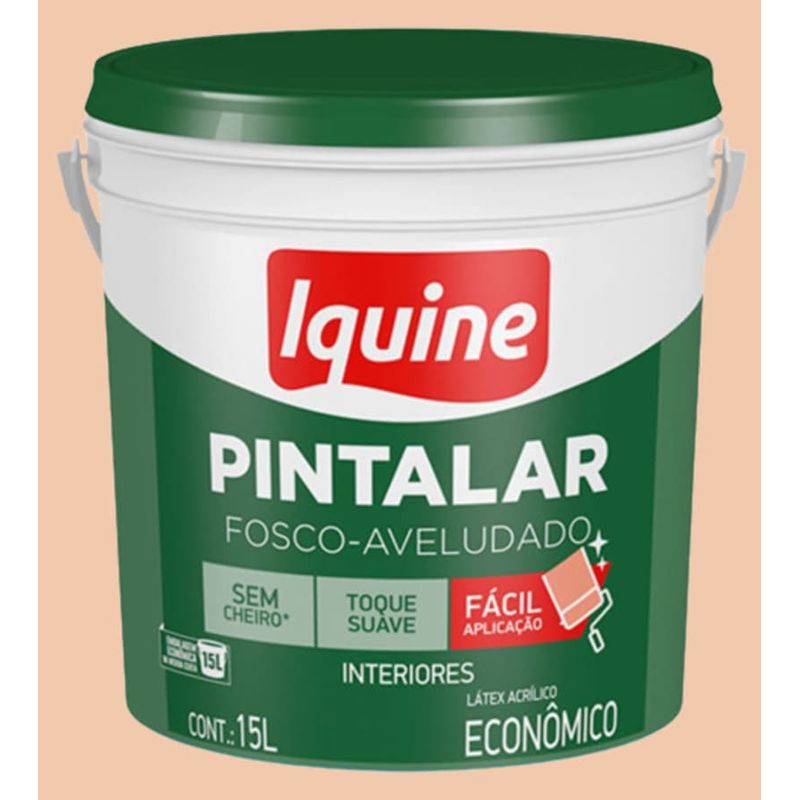 Tinta-Economica-Acrilica-Fosco-Pintalar-Pessego-15L-Iquine