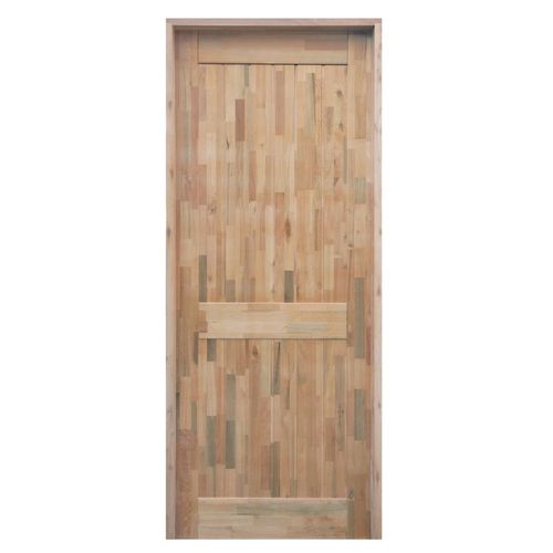 Kit Porta Maciça Eucalipto 2 Almofadas Tingida Mogno Bt 14 214x75cm