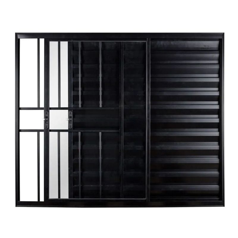 Veneziana-3-Folhas-com-Grade-Aluminio-Preto-100x120cm