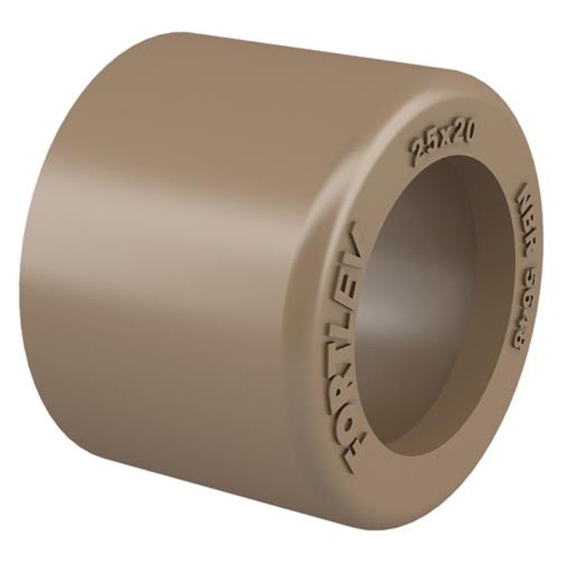 Bucha-de-Reducao-Soldavel-Curta-PVC-25mm-x-20mm-Fortlev