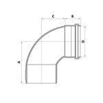 Curva-90-Curta-Esgoto-Serie-Normal-PVC-DN-40-Fortlev