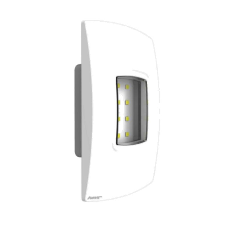 Luminaria-de-Emergencia-Balizador-Branco-LED-1W-Luz-Branca-100-lumens