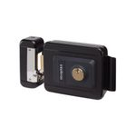 Fechadura-Externa-Eletrica-de-Cilindro-Fixo-FX2000-12V-Preta