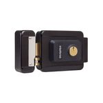 Fechadura-Externa-Eletrica-de-Cilindro-Fixo-FX2000-12V-Preta