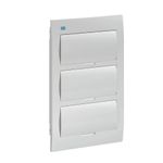 Quadro-PVC-Disjuntor-Embutir-sem-Barramento-para-36-Disjuntores-Branco