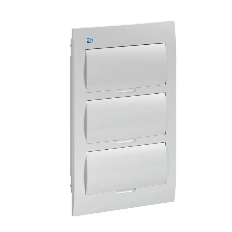 Quadro-PVC-Disjuntor-Embutir-sem-Barramento-para-36-Disjuntores-Branco
