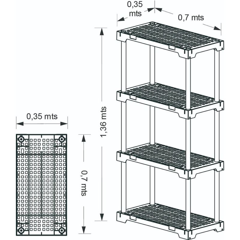 Estante-Plastica-Poly-Eco4---4-Prateleiras-Preto-70x35X127cm