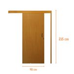 Kit-Porta-Correr-Lisa-Melaminica-Sobrepor-Mogno-Revesivel-215x90cm