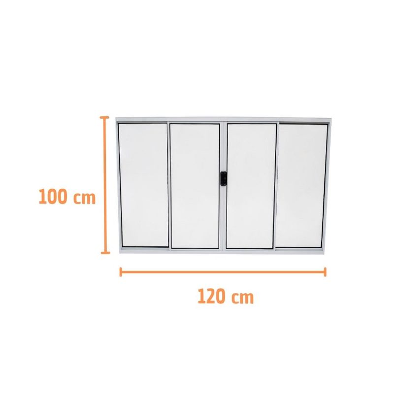 Janela-de-Correr-4-Folhas-sem-Grade-Aluminio-Branco-100x120cm