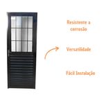 Porta-Postigo-Vidro-Liso-Aluminio-Preto-Direito-210x80cm