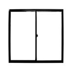 Janela-de-Correr-2-Folhas-sem-Grade-Aluminio-Preto-80x80cm