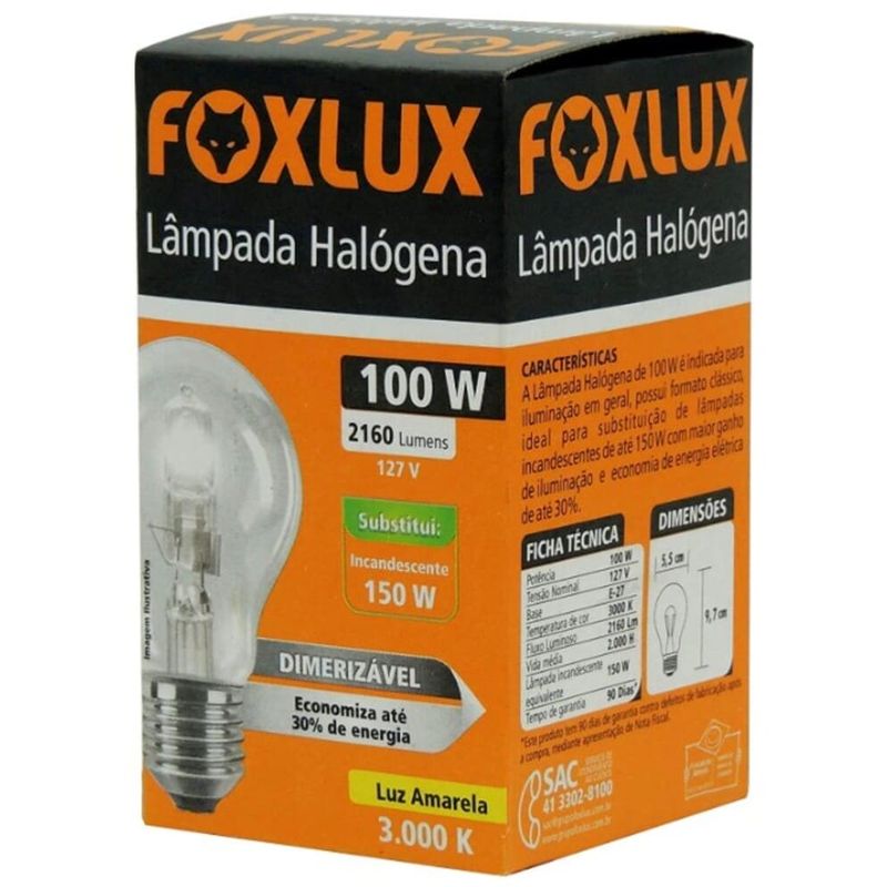 Lampada-Halogena-Bulbo-A60-100W-E27-2160-Lumens-Luz-Amarela-127V