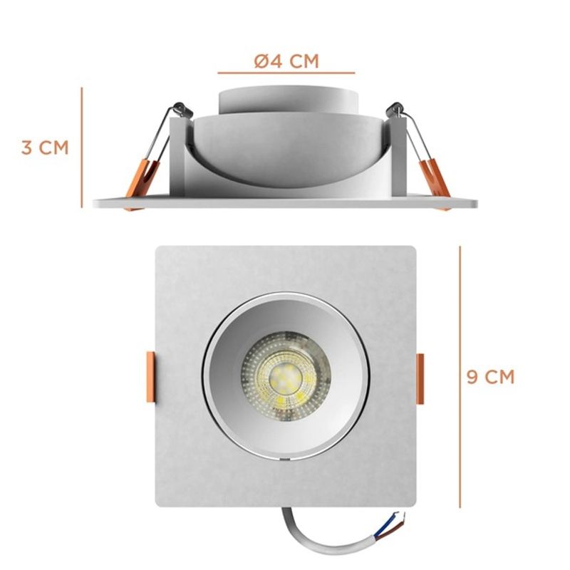Spot-Led-Easy-Decor-Embutir-Quadrado-Branco-5W-400-Lumens-Luz-Branca