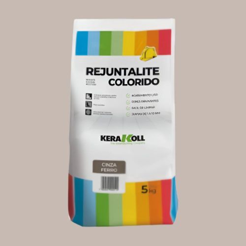 Rejunte Rejuntalite Cerâmica e Porcelanato Cinza Ferro 5kg Kerakoll