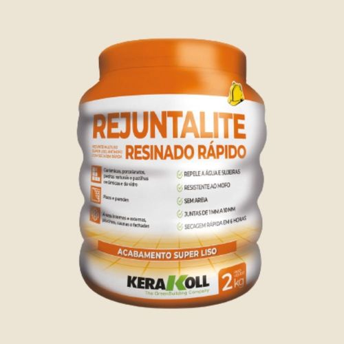 Rejunte Rejuntalite Resinado Seca Rápido Larix 2kg Kerakoll