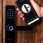 Fechadura-Digital-de-Embutir-com-Biometria-e-Wifi-DE4000B-Preto